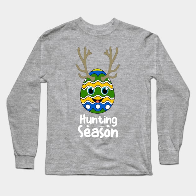 Colorful Easter Deer Long Sleeve T-Shirt by FamiLane